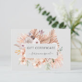 Carte Moderne Boho Tropical Business (Debout devant)