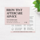 Carte moderne Brow Tint Aftercare (Bureau)