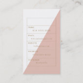 Carte moderne chic de Busniess (Dos)