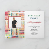 Carte Moderne coloré Fabuleux 50e anniversaire Invitatio (Intérieur)