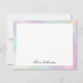 Carte moderne colorée Art Abstrait plat (Devant)