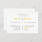 Carte moderne de brunch de suite d'invitation (Devant / Derrière)