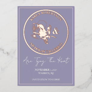 Carte moderne de Faire-Part de mariage avec motif