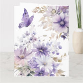 Carte moderne de Fête des Mères florale élégante (Dos)