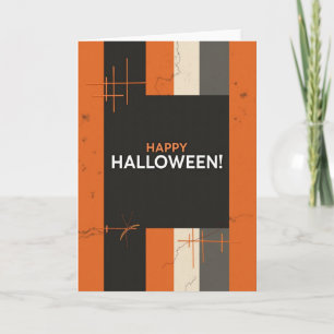 Carte moderne de Halloween Joyeux