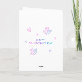 Carte moderne de la Saint-Valentin avec dégradé né (Dos)