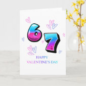 Carte moderne de la Saint-Valentin avec dégradé né (Fleur jaune)