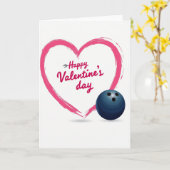 Carte moderne de la Saint-Valentin Fuchsia en form (Fleur jaune)