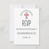 Carte moderne de mariage chrétien RSVP (Devant)