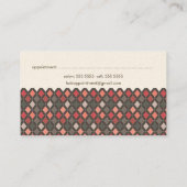 Carte moderne de Motif de cheveux géométrique (Dos)