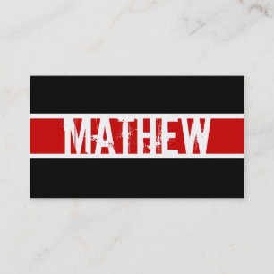 Carte moderne de profil de monogramme