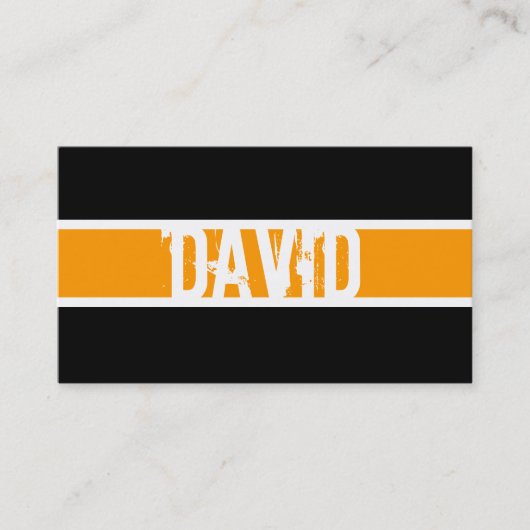 Carte moderne de profil de monogramme (Devant)