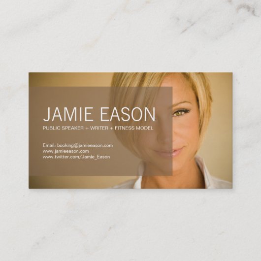 Carte moderne de profil - Jamie Eason (Devant)