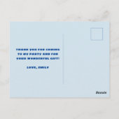 Carte moderne de remerciement pour anniversaire av (Dos)