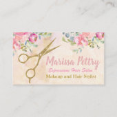 Carte moderne de rendez-vous de coiffeur de (Devant)