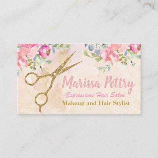 Carte moderne de rendez-vous de coiffeur de (Devant)