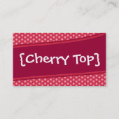 Carte moderne de rouge/rose de cerise (Dos)