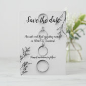 Carte moderne de save the date (Debout devant)