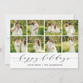 Carte moderne de vacances avec collage de photos (Devant)