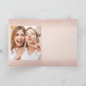 Carte Moderne doux 16 anniversaire rose 11 photo collage (Intérieur)