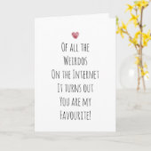 Carte Moderne, drôle, pour tous les excentriques de la S (Fleur jaune)