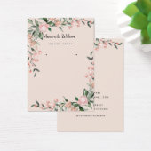Carte moderne Elegant aquarelle florale (Bureau)