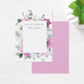 Carte moderne Elegant aquarelle florale (Bureau)