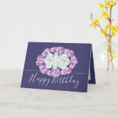 Carte Moderne élégant élégant Simple Chic Floral Anniver (Fleur jaune)