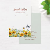 Carte moderne élégante d'oreille de tournesol (Bureau)