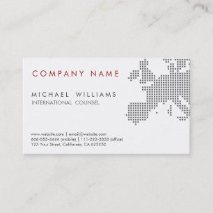 CARTE MODERNE ÉLÉGANTE EUROPE INTERNATIONALE BLANC