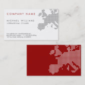 CARTE MODERNE ÉLÉGANTE EUROPE INTERNATIONALE BLANC (Devant / Derrière)