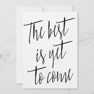 Carte Moderne et chic "Le meilleur est à venir"