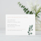 Carte moderne Eucalyptus Green Details (Debout devant)