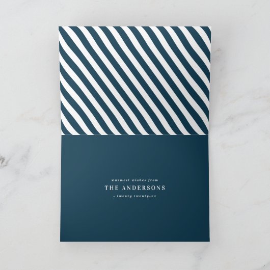 Carte Moderne, graphique minima noël multi photo (Intérieur)