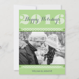 Carte moderne Green Holiday Photo Holiday Appartem