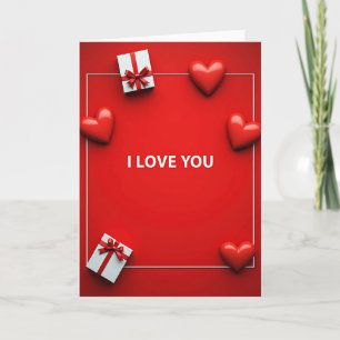 Carte Moderne 'Je T'Aime'