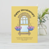 Carte Moderne Joyeux Housiversary Client Anniversaire de (Debout devant)