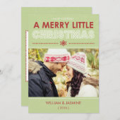 Carte moderne Joyeux Petit Appartement de Noël (Devant / Derrière)