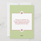 Carte moderne Joyeux Petit Appartement de Noël (Dos)