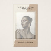 Carte moderne Kraft Photo Jewelry Care (Devant)
