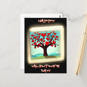 Carte moderne - Love Tree - Saint Valentin