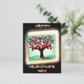 Carte moderne - Love Tree - Saint Valentin (Debout devant)