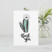 Carte moderne Merci Cactus Plat (Debout devant)