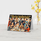 Carte Moderne Milieu du Siècle Les Intellectuels Martini (Fleur jaune)