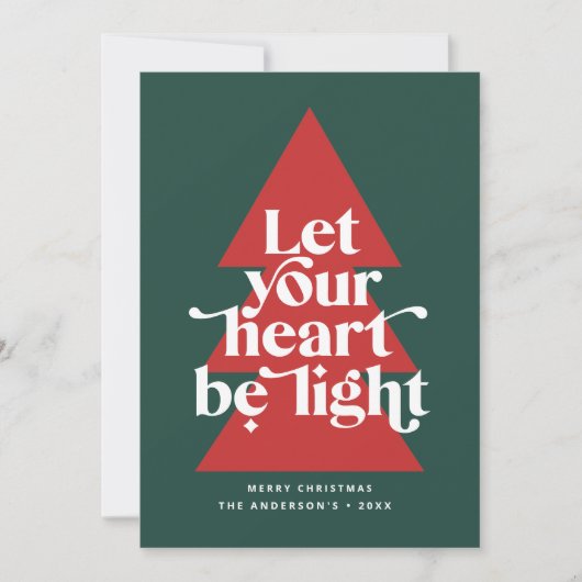 Carte moderne minima Noël religieux (Devant)