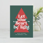 Carte moderne minima Noël religieux (Debout devant)