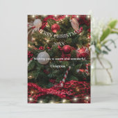 Carte moderne minimaliste Joyeux Noël (Debout devant)