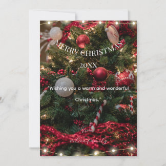 Carte moderne minimaliste Joyeux Noël