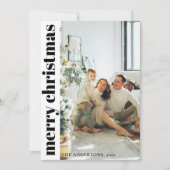 Carte moderne minimaliste Joyeux Noël (Devant)