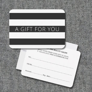 Carte Moderne minimaliste Noir Beaux Tailles Blanches Be
